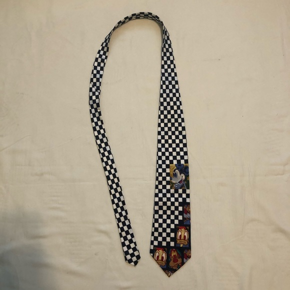 Vintage Mickey Mouse & Friends Checkered Tie - Picture 2 of 3